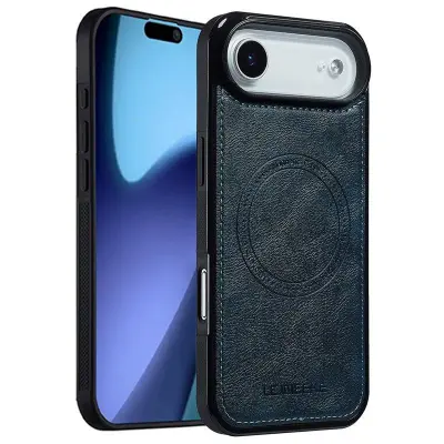 LC.IMEEKE iPhone Air Fodral MagSafe KonstLäder - Blå