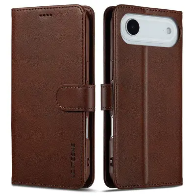 LC.IMEEKE iPhone Air Plånboksfodral Konstläder - Brun