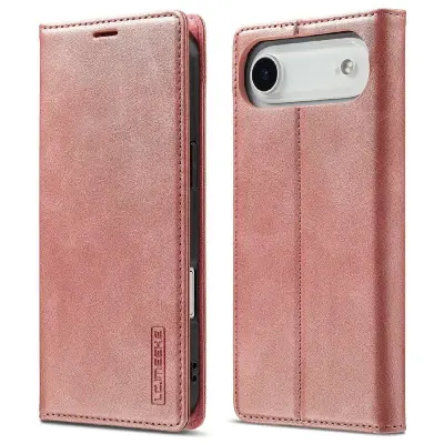LC.IMEEKE iPhone Air Plånboksfodral Konstläder- Roséguld