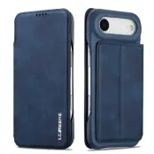 LC.IMEEKE iPhone Air Mobilfodral Korthållare Läder Stativ - Blå