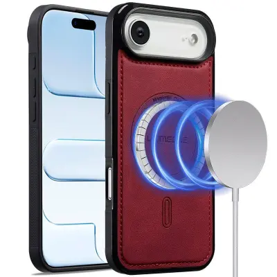 LC.IMEEKE L6 iPhone Air Fodral KonstLäder - Röd