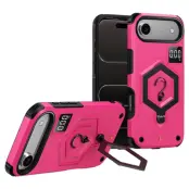 Mobilskal För iPhone Air Hexagonal Kickstand med Hook - Rosa (Rosa)