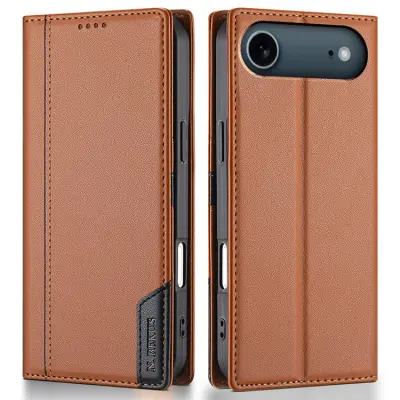 N.BEKUS iPhone Air Plånboksfodral RFID Blocking P3 - Brun