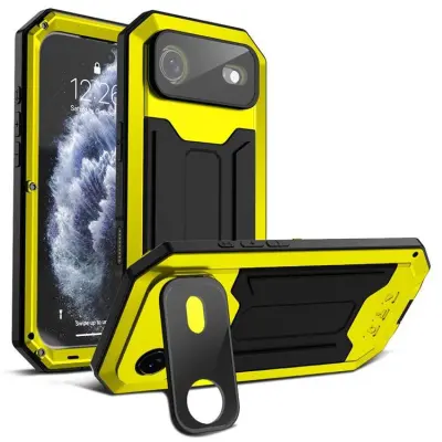 R-JUST iPhone Air Mobilskal Med Härdad Glas - Gul