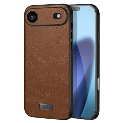 SULADA iPhone Air Mobilskal PU-läder+TPU+PC - Brun
