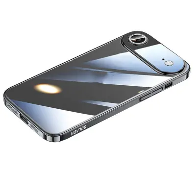 SULADA JINGJIA iPhone Air Mobilskal Hård PC Klart med Linsskydd - Svart