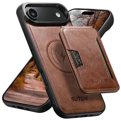 SUTENI iPhone Air Mobilskal MagSafe Cowhide M3 - Brun