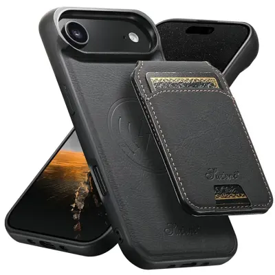 SUTENI iPhone Air Mobilskal MagSafe Kickstand H16 - Svart