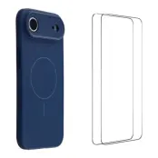 WANLONFENG iPhone Air Mobilskal MagSafe Med 2Pcs Härdat Glas XQ1