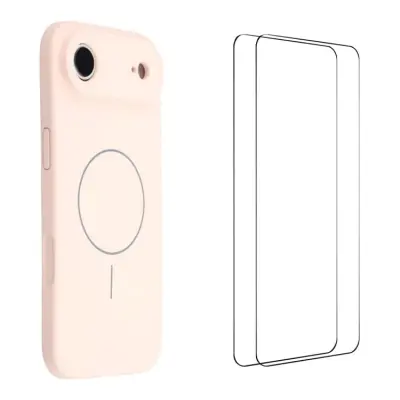 WANLONFENG iPhone Air Mobilskal MagSafe Med 2Pcs Härdat Glas XQ1