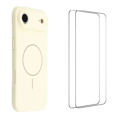 WANLONFENG iPhone Air Mobilskal MagSafe Med 2Pcs Härdat Glas XQ1