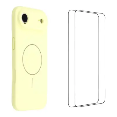 WANLONFENG iPhone Air Mobilskal MagSafe Med 2Pcs Härdat Glas XQ1