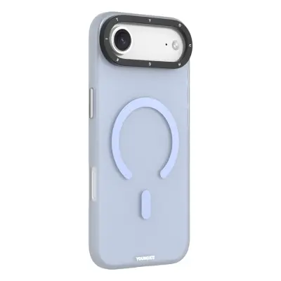 YOUNGKIT iPhone Air Mobilskal MagSafe PET TPU - Babyblå
