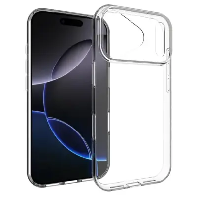 [100-Pack] iPhone 17 Pro Max Mobilskal Anti-Scratch TPU - Transparent