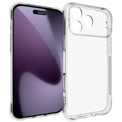 [100-Pack] iPhone 17 Pro Max Mobilskal TPU Non-Slip - Transparent