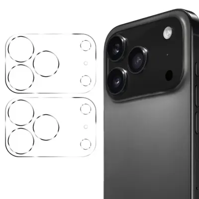 [2-Pack] BOOM iPhone 17 Pro Max Kameralinsskydd Härdat Glas