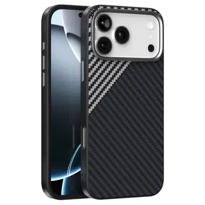 ABEEL iPhone 17 Pro Max Mobilskal MagSafe - Svart / Silver