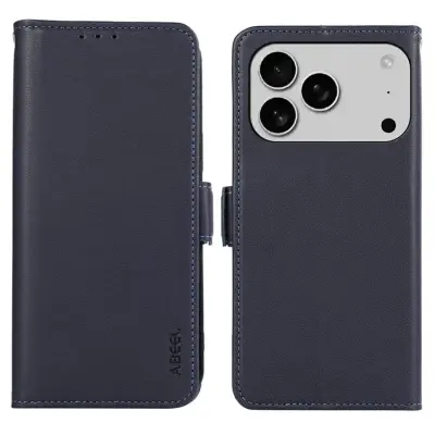 ABEEL iPhone 17 Pro Max Plånboksfodral Läder RFID Skydd