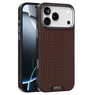 ABEEL iPhone 17 Pro Max Mobilskal MagSafe Äkta Läder - Brun