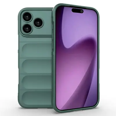 AMORUS iPhone 17 Pro Max Mobilskal Shockproof TPU Rugged - Grön