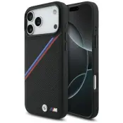 BMW Mobilskal till iPhone 17 Pro Max MagSafe M Tricolor Metal Logo - Svart