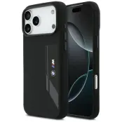BMW Mobilskal till iPhone 17 Pro Max MagSafe Silikon Vertical Logo (Svart)