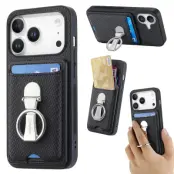 CASENEO C1-19 iPhone 17 Pro Max Fodral KonstLäder - Svart
