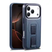 CASENEO iPhone 17 Pro Max Fodral - KonstLäder + PC - Blå