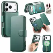 CASENEO iPhone 17 Pro Max Plånboksfodral Konstläder - Grön