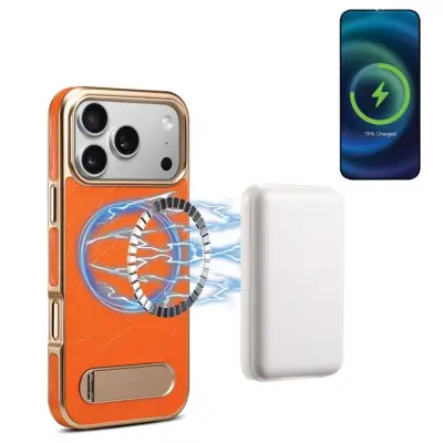 DENIOR iPhone 17 Pro Max Mobilskal MagSafe A25+1 Electroplating - Orange