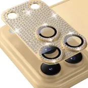 Enkay Rhinestone Camera Glass (iPhone 17 Pro Max) - Guld