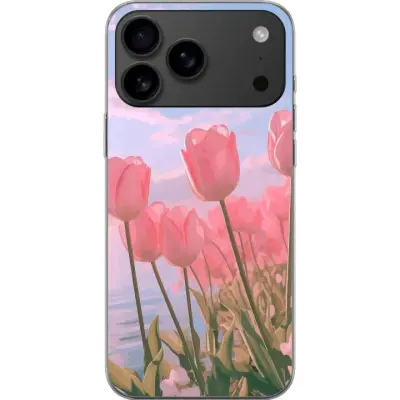 Mobilskal till Apple Apple iPhone 17 Pro Max med Rosa Tulpaner