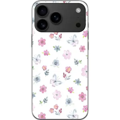 Mobilskal till Apple Apple iPhone 17 Pro Max med Blommor och fjärillar