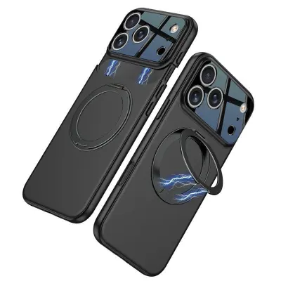 GKK iPhone 17 Pro Max Fodral Detachable Kamera Ram - Svart (Svart)