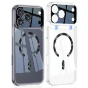 GKK iPhone 17 Pro Max Fodral - PC - Transparent - Svart (Transparent/Svart)
