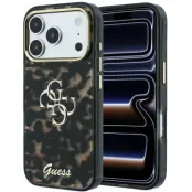 Guess IML 4G Big Metal Logo (iPhone 17 Pro Max/18 Pro Max) - Svart