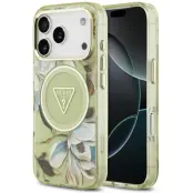 Guess IML Glitter Flowers MagSafe Case (iPhone 17 Pro Max/18 Pro Max)