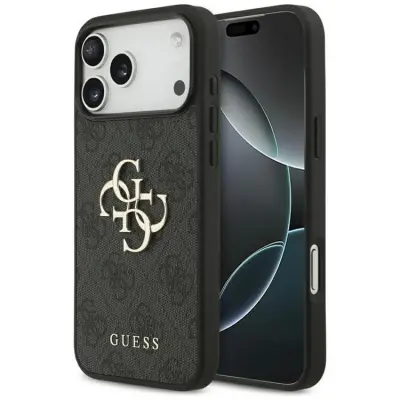 Guess iPhone 17 Pro Max Mobilskal 4G Big Logo - Svart