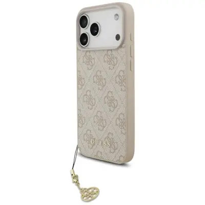 Guess iPhone 17 Pro Max Mobilskal MagSafe 4G Charms Collection - Rosa
