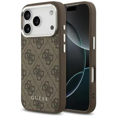 Guess Mobilskal till iPhone 17 Pro Max MagSafe 4G Classic Logo - Brun