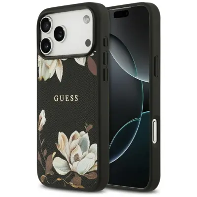 Guess iPhone 17 Pro Max Mobilskal Magsafe Classic Logo - Svart