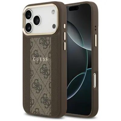 Guess iPhone 17 Pro Max Mobilskal Magsafe Stripe - Brun
