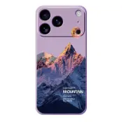 iPhone 17 Pro Max Mobilskal Blue Snow Mountain TPU - Lila