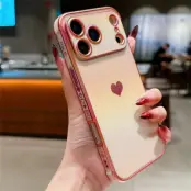 iPhone 17 Pro Max Mobilskal Dazzling Color Electroplated TPU - Rosa