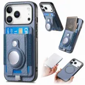 iPhone 17 Pro Max Mobilskal Detachable korthållare - Blå