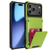 Mobilskal till iPhone 17 Pro Max Dual Layer korthållare - Grön