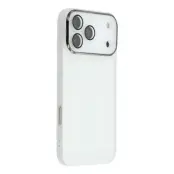 Mobilskal till iPhone 17 Pro Max Electroplated Kameraram - Vit