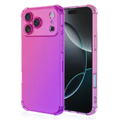 iPhone 17 Pro Max Mobilskal Gradient Color TPU - Rosa/Lila
