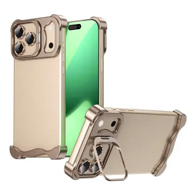iPhone 17 Pro Max Mobilskal Heat Dissipating Kickstand - Guld
