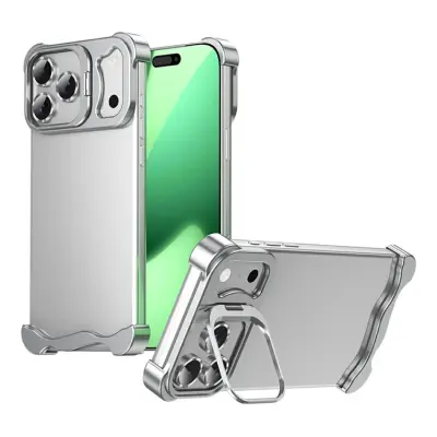 iPhone 17 Pro Max Mobilskal Heat Dissipating Kickstand - Silver